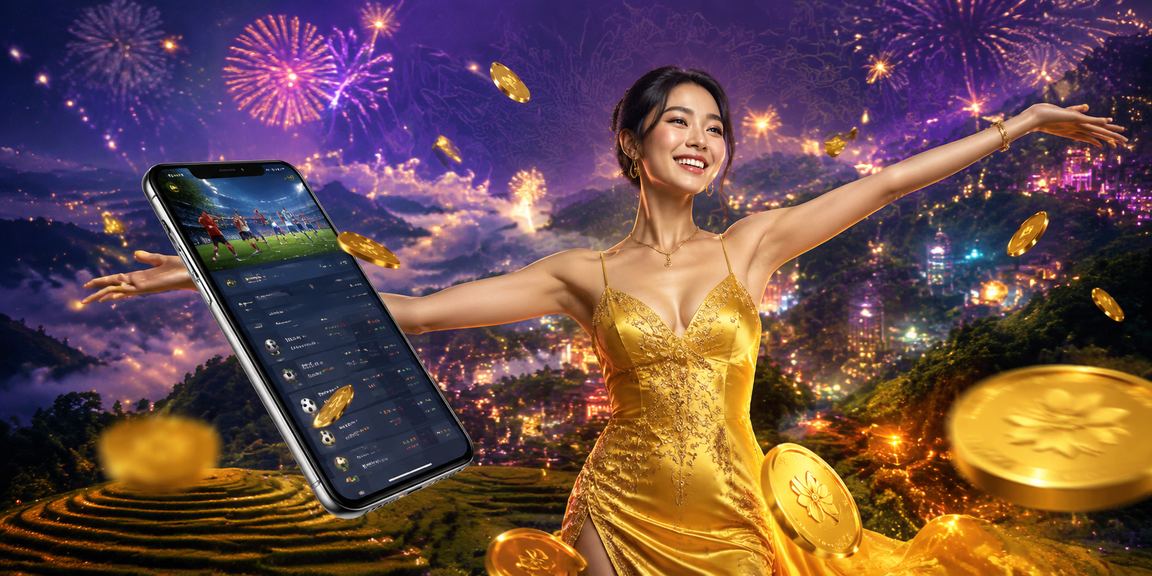 Không khí cá cược thể thao về đêm với ánh đèn neon tại Sapa